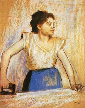 Edgar Degas Girl at Ironing Board oil painting image